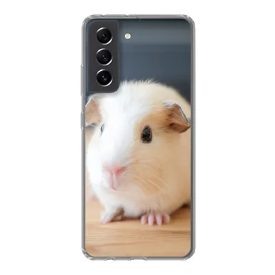 Produktbild von MuchoWow® Handyhülle Schutzhülle Hülle für Samsung Galaxy S21 FE Niedliches Baby-Meerschweinchen Silikon Softcase Handy Hülle - Mobiltelefonhülle