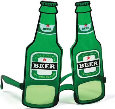 Produktbild von Bierflaschenbrillen Kostümzubehör