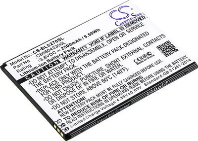 Produktbild von TECHTEK Akku Kompatibel mit [BLU] S270Q, Studio C 8.8 Ersetzt C866042300L