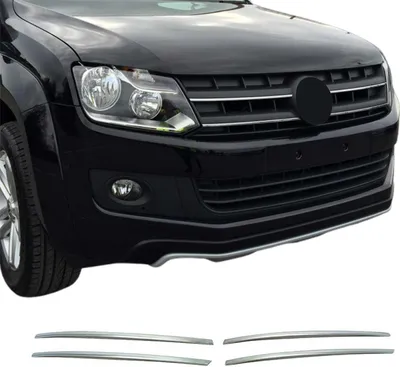 Obrázok produktu pre Lišty mriežky chladiča Lišty mriežky chladiča pre VW Amarok 2010-2016 nerezová oceľ strieborná 4ks