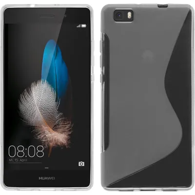Produktbild von PhoneNatic Case kompatibel mit Huawei P8 Lite 2015 (1.Gen.) - clear Silikon Hülle S-Style + 2 Schutzfolien