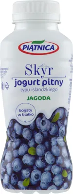Zdjęcie produktu dla Jogurt pitny Skyr jagodowy Piątnica 330 ml