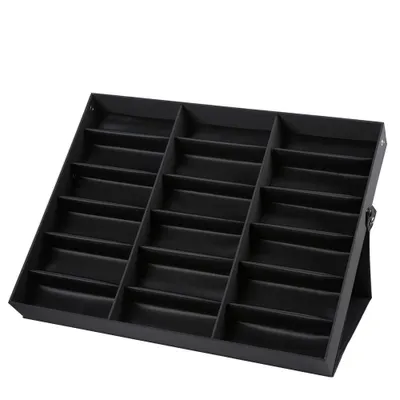 Produktbild von 18 Raster Brillenständer Sonnenbrillen Aufbewahrungsbox Brillen Schmuck Organizer