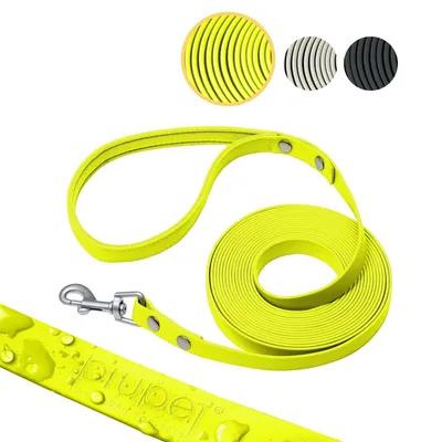 Produktbild von PiuPet® Schleppleine für Hunde I Wasserabweisend I Hundeleine I Leine für Große Hunde I Hundezubehör | Laufleine | Gelb - 20m