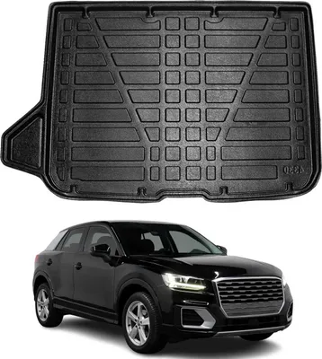 Image de Bac de coffre Bac de coffre pour Audi Q2 2017-2025 Caoutchouc inférieur TPE noir
