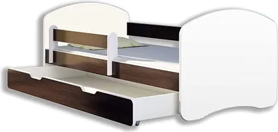 Obrázok produktu pre BDW, detská posteľ pre mladých so zásuvkou a matracom, drevo wenge, 160x80