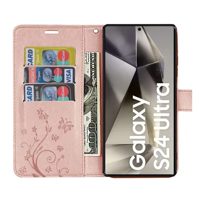 Produktbild von Hülle für Samsung Galaxy S24 Ultra Handyhülle Handy Tasche Wallet Case Flipcover
