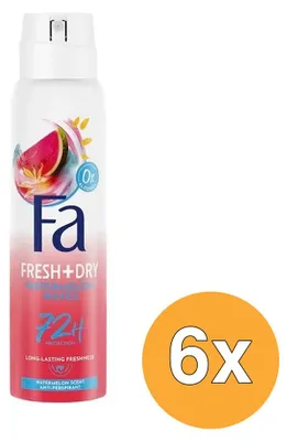 Produktbild von 6x Fa Deospray – Fiji Dream 150 ml