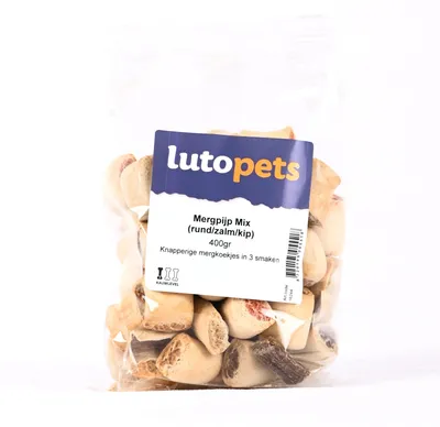 Produktbild von Lutopets Markknochen Mix – 400 g – Hundekekse in 3 Sorten