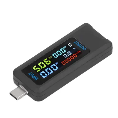 Obrázok produktu pre Digitálny voltmeter ampérmeter, merač prúdu napätia, tester TYP C, digitálny merač prúdu napätia, merač prúdu napätia, merač výkonu TYP C