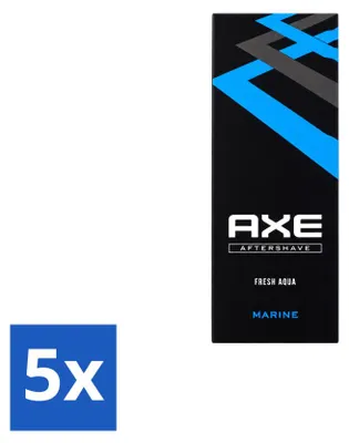 Imagen del producto de 5 unidades de aftershave Axe Marine, 100 ml cada uno. Paquete económico