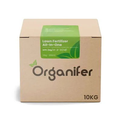 Obrázek produktu pro Hnojivo na trávník All-In-One (10 kg – pro 200 m2) - Organifer
