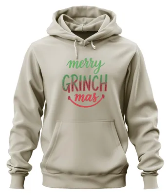 Produktbild von merry GRINCH mas Weihnachten Lustig Grinch Geschenk Hoodie Kapuzenpullover, Natur, L