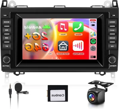 Obrázok produktu pre Autorádio s Carplay – Multimediálny systém – Android rádio – Navigačný systém – Bluetooth rádio – 7-palcový displej