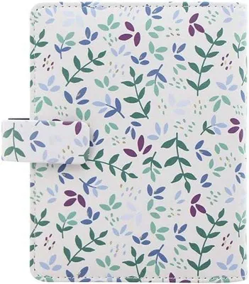 Produktbild von Taschenorganizer - Blumenmuster - Tagesplanung - 81x120mm - Morgenrot