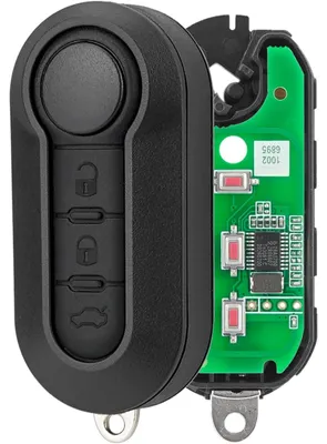 Produktbild von Voll programmierbarer Autoschlüssel 433 MHz, 3 Tasten, ID46-Chip, kompatibel mit Fiat 500L, Ducato, Bravo, Iveco Daily, Peugeot Boxer – Marelli-System – inklusive Elektronik und Schlüsselblatt