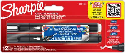 Obrázok produktu pre Sharpie Creative Marker Akrylové farbiace perá - 2 ks.