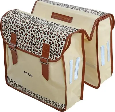 Produktbild von Fahrradtasche Gepäckträgertasche Tasche Seitentasche Gepäcktasche Beige Leo
