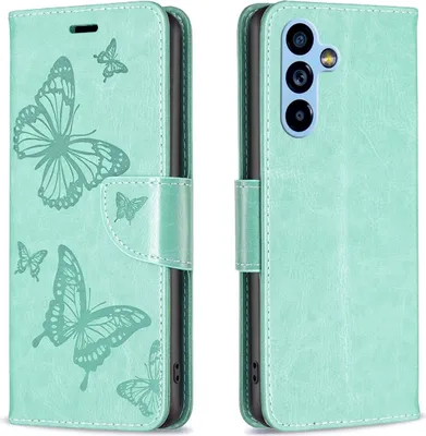 Produktbild von König Design Hülle kompatibel mit Kunstleder Handyhülle - Handy Case Grün