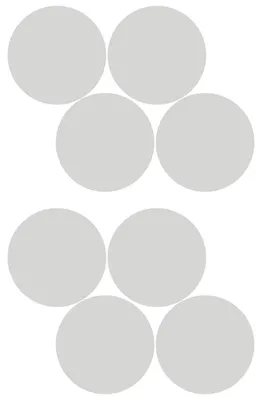 Produktbild von Sichtschutzfolie für Fenster – 8 Kreise – Selbstklebende Fensterfolie für Fenster und Duschtüren – 100 x 65 cm