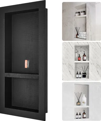 Produktbild von VEVOR Wandnische 10x40,64x81,28cm Duschnische Nische Befliesbar Doppellagig Wasserdicht Nischeneinbau Rückwandmaterial (XPS, Holz, Zement) Geeignet für Badezimmer Schlafzimmer Arbeitszimmer