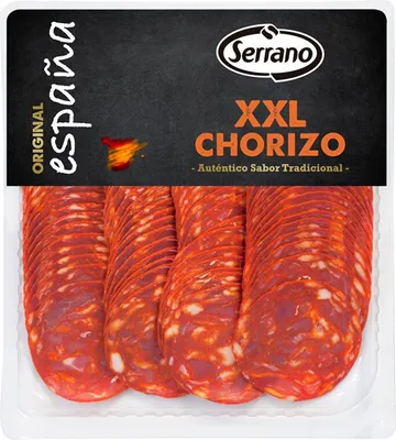 Produktbild von Chorizo XXL in Scheiben 250g - Serrano