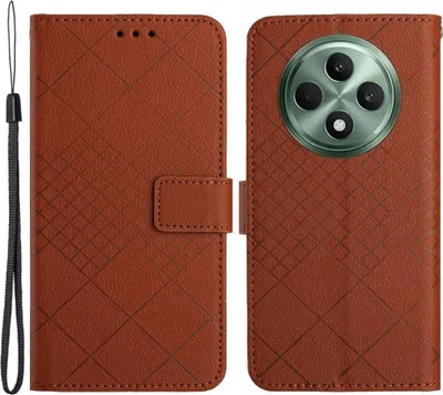 Produktbild von OPPO Reno12 F 5G Hülle - Coverup Rhombus Klapphülle - Braun