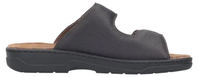 Produktbild von Rieker Herren Pantolette aus Leder extraweit mit Wechselsohle 20390, Größe:46 EU, Farbe:Braun