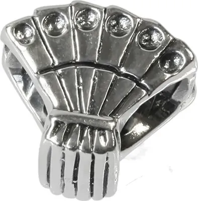 Productafbeelding van CarloBiagi charme bedel, handventilator, 925 echt zilver, sieradenonderdeel, model D2BBS143