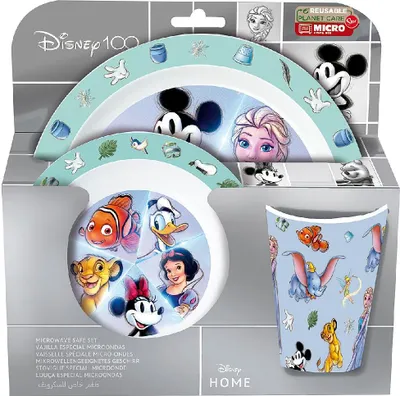 Produktbild von Disney 100 3tlg PP Frühstücksset