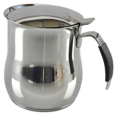 Espressokanne 100 ml Edelstahl Silber induktionsgeeignet