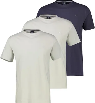 Produktbild von LERROS 3er Pack Basic T-Shirt Atmungsaktive Baumwolle, Jersey Qualität, Regular Fit