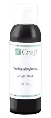 Obrázok produktu pre Akrylová farba, čierna, 60 ml - Dalprint