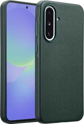 Obrázek produktu pro Accezz MagSafe kožený zadní kryt Samsung Galaxy A36 / A56 – cedrově zelený
