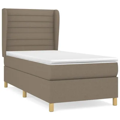 Obrázok produktu pre vidaXL Boxspring posteľ s matracom Taupe 90x200 cm Látka