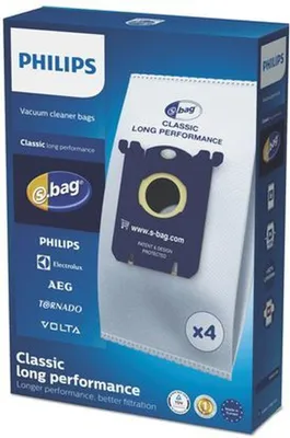 Produktbild von Philips Original sbag® Staubsauger Beutel Classic Long Performance, 4 Stück (FC8021/03)