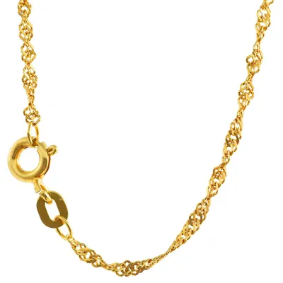 Produktbild von Goldkette Singapurkette Länge 50cm - Breite 1,4mm - 333-8 Karat Gold