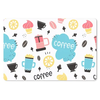 Produktbild von MuchoWow® Mauspad Mousepad Patronen - Kaffeebohnen - Eiscreme 27x18 cm - Mousepads - Maus Mat - Pad - Mausunterlage - Büroartikel - Desk Matten