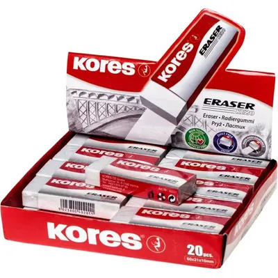 Obrázok produktu pre Kores RG40201, Polyvinylchlorid (PVC), Biela, dospelí a deti, 60 mm, 21 mm, 10 mm