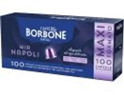 Produktbild von 100 Aluminiumkapseln Borbone Kaffee kompatibel Nespresso® Mia Napoli Caffè Borbone