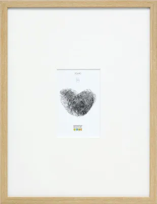 Produktbild von Deknudt S44CH1 Fotorahmen aus Eiche, 30 x 40 cm, mit Passepartout 10 x 15 cm