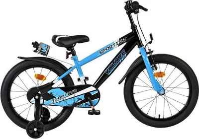 Produktbild von Volare Sportivo Kinderfahrrad - Jungen - 18 Zoll - Blau Schwarz