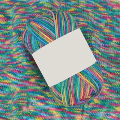 Produktbild von Handstrickgarn Farbverlauf 5 x 50 g Acryl weich zum Stricken Häkeln Basteln Bunt