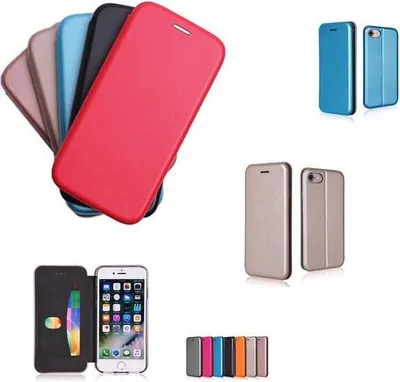 Produktbild von starfix Flip Wallet Tasche Schutz-Hülle Cover  für Samsung Galaxy A9 (2018) mit Kartenfach rot