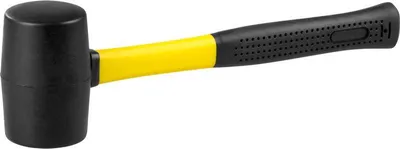Produktbild von Hammer Strend Pro HM211 450 g, 300mm, Gummihammer, BlackHead, PVC Griff, TPR
