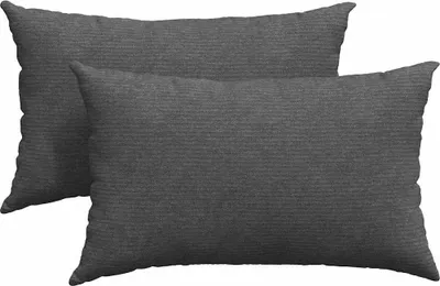 Produktbild von vidaXL Sofakissen 2 Stück Dunkelgrau 50 x 30 cm Cordstoff