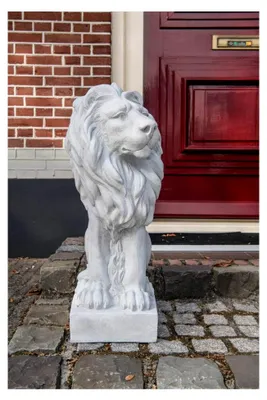 Produktbild von Skulptur eines XL Löwen für Garten und Haus im Antik-Stil, 75 cm