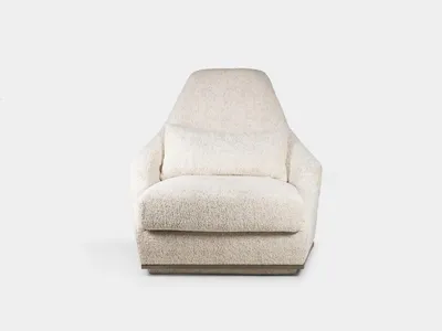 Produktbild von Polstermöbel Weiß Sessel Luxus Sitz Sitzmöbel Wohnzimmer Modern Design