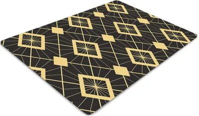 Produktbild von Stuhlunterlage Bürostuhlunterlage 120 cm x 90 cm Bodenmatte Bürostuhlunterlage - Retro-Muster