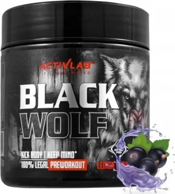 Produktbild von ACTIVLAB Black Wolf Schwarze Johannisbeere Pre-Workout-Ergänzung 300 g